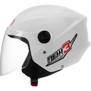 Home Capacete Aberto New Liberty 3 Branco com Viseira Moto